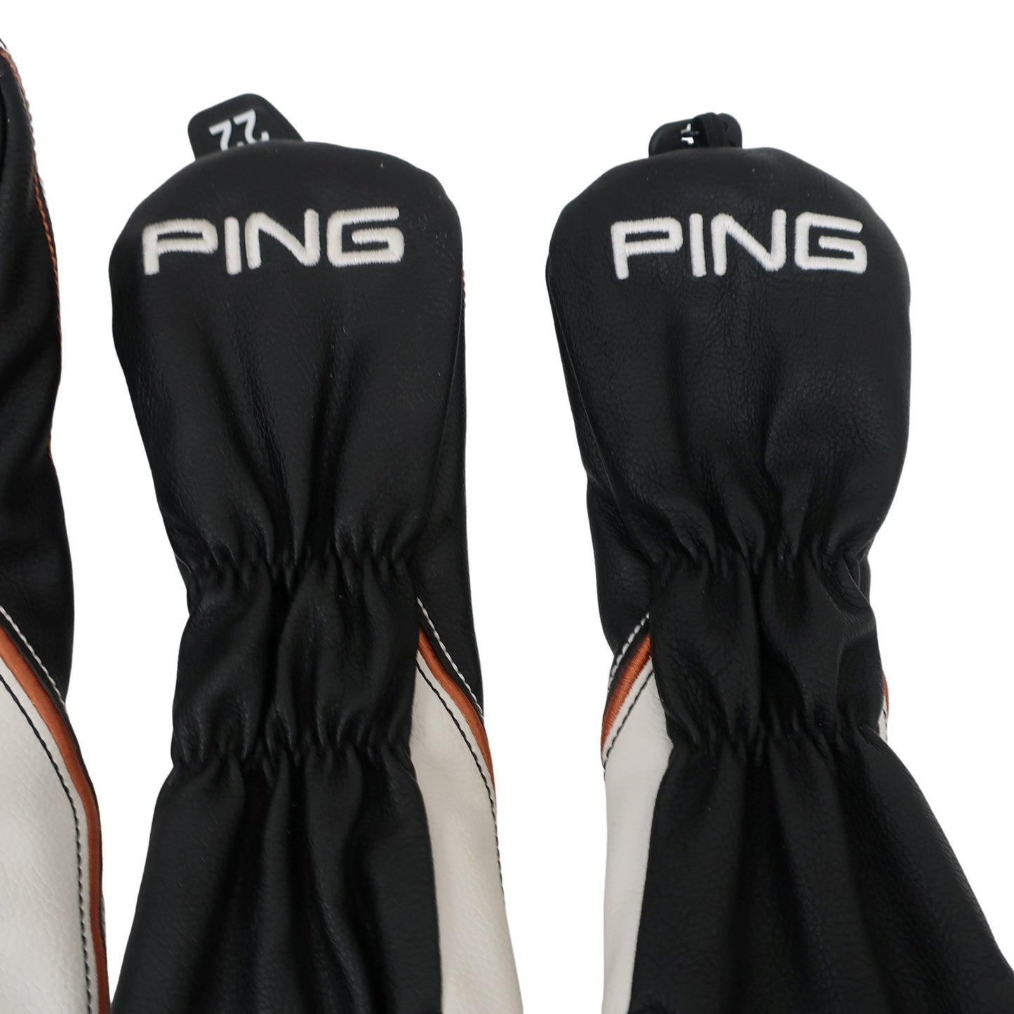 PING1 ヘッドカバー4点セット 黒白 1W FW UT×2 G400 B
