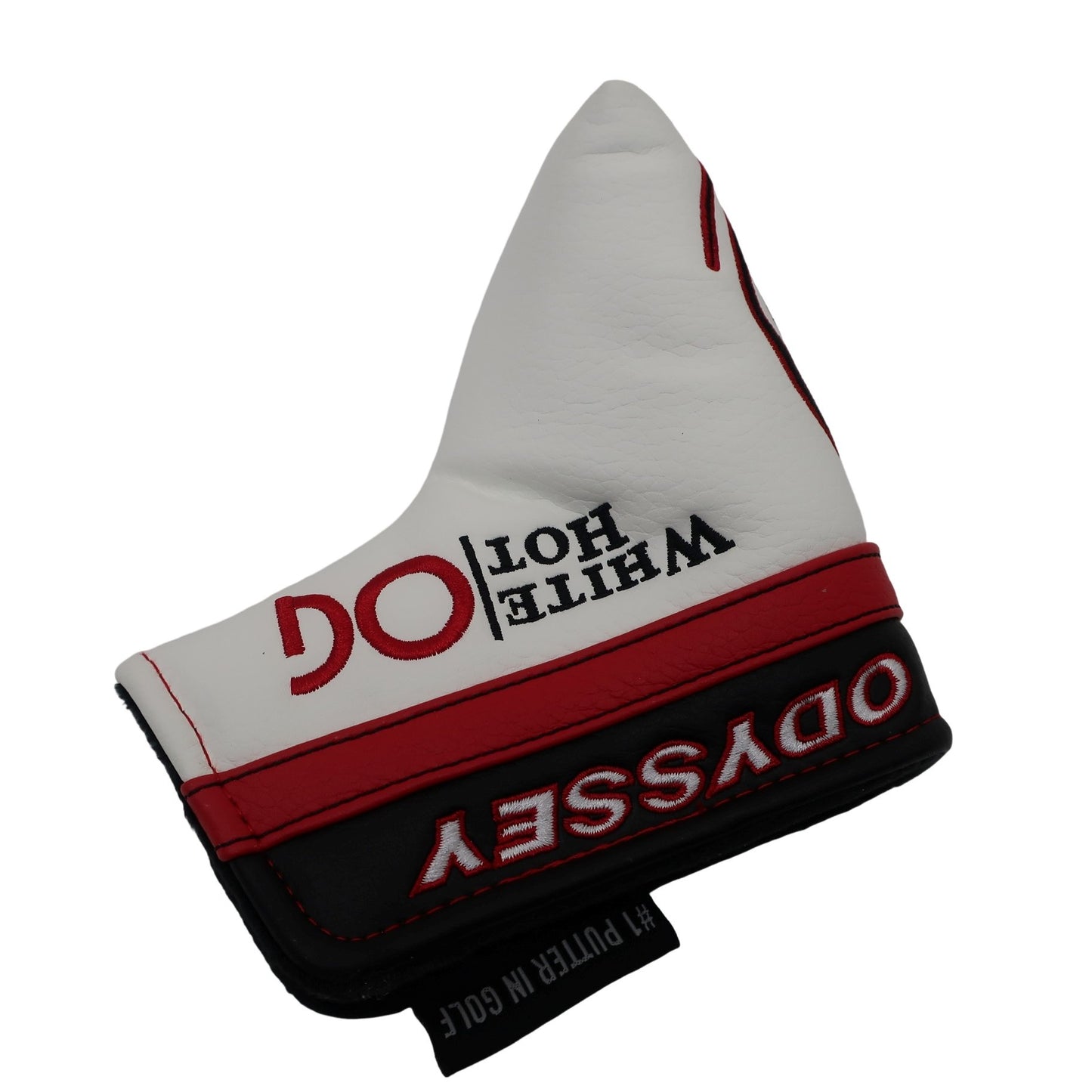 ODYSSEY1 パターカバー 白赤黒 ピン型 WHITE HOT A