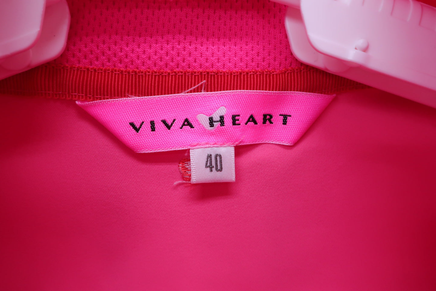 VIVA HEART(ビバハート) ハーフジップアップシャツ ピンク レディース 40 012-39340 A