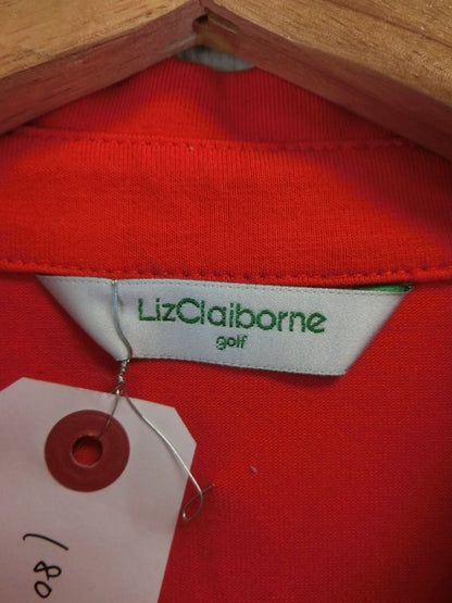 LizClaiborne(リズ・クレイボーン) ポロシャツ 赤 レディース S A