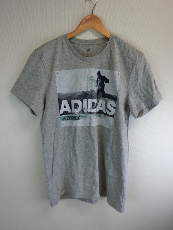 adidas(アディダス) Tシャツ グレー メンズ L B