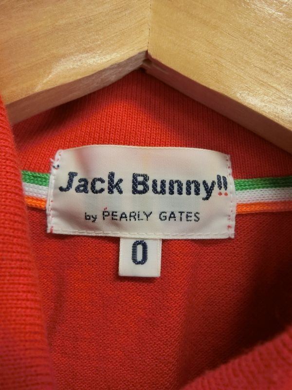 Jack Bunny(ジャックバニー) ポロシャツ 赤 レディース 0 B