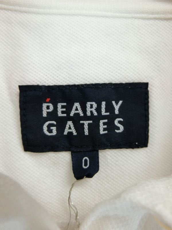 PEARLY GATES(パーリーゲイツ) ポロシャツ 白 レディース 0 B