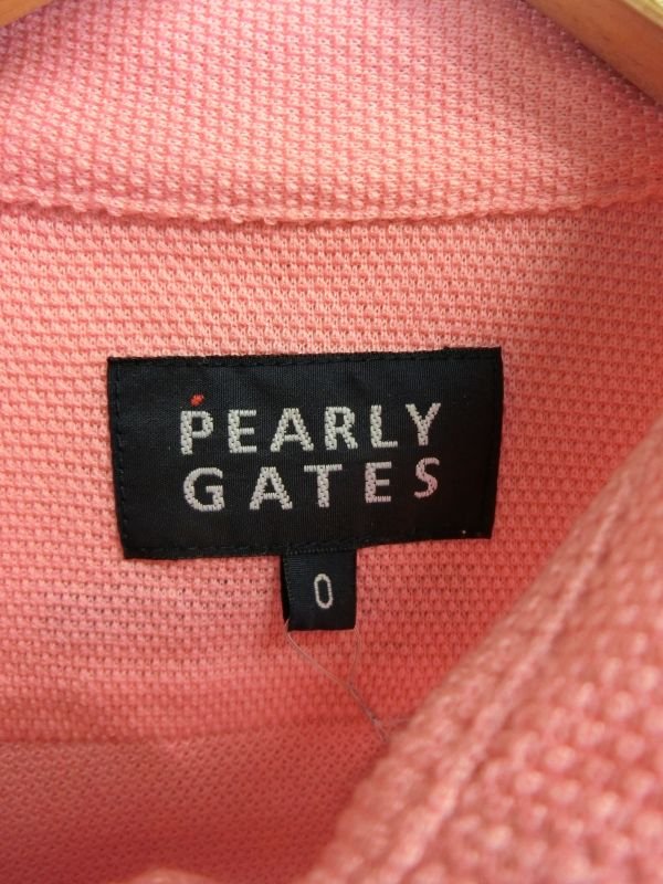 PEARLY GATES(パーリーゲイツ) 長袖シャツ ピンク レディース 0 B