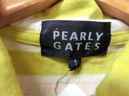 PEARLY GATES(パーリーゲイツ) ポロシャツ ?×白ボーダー レディース 1 B