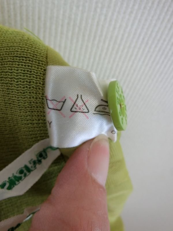 PARIS(パリス) キュロットスカート 黄緑×グレー×ピンク×白 レディース 63-90 ゴルフウェア 1809-0447 中古