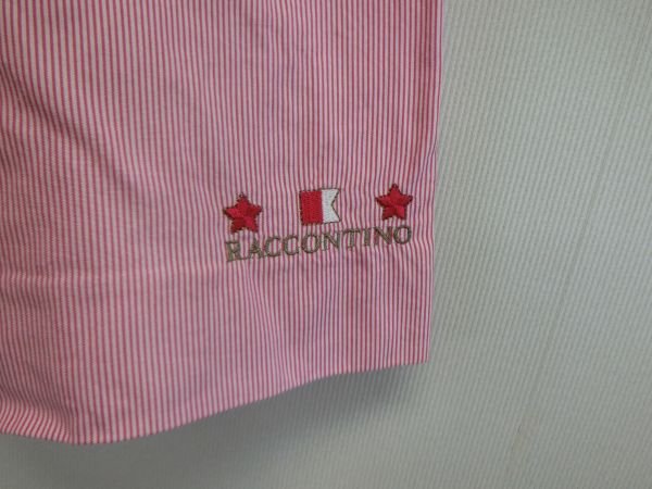 RACCONTINO ハーフパンツ 白×赤ストライプ レディース 9 A