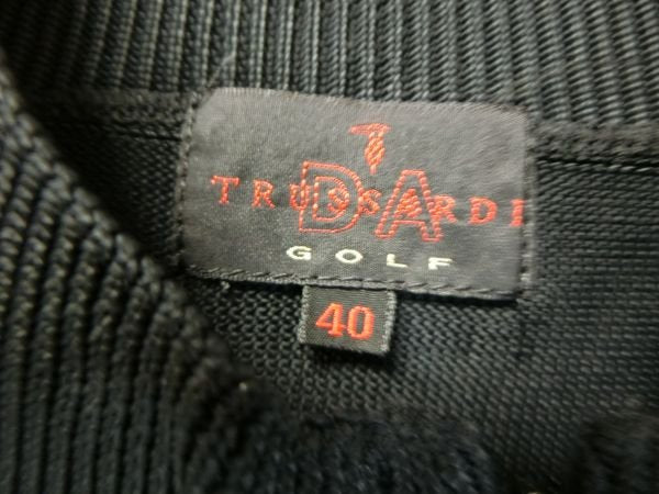 TRUSSARDI(トラサルディ) ハーフジップベスト 黒 レディース 40 A