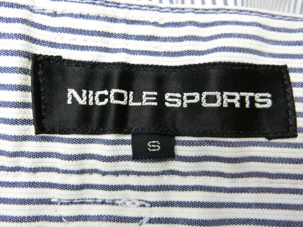 NICOLE SPORTS(ニコルスポーツ) キュロットスカート 紺×白ストライプ レディース S A