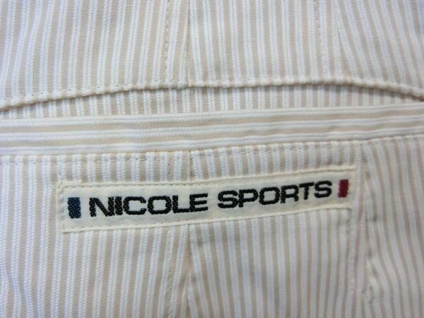 NICOLE SPORTS(ニコルスポーツ) キュロットスカート ベージュ×白 レディース S A