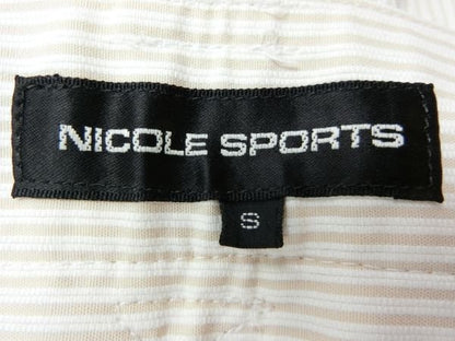 NICOLE SPORTS(ニコルスポーツ) キュロットスカート ベージュ×白 レディース S A