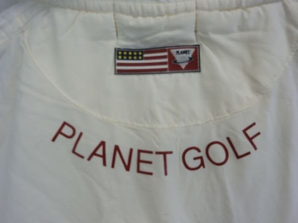 PLANET GOLF(プラネットゴルフ) ハーフジップウィンドブレーカー 白 レディース M B