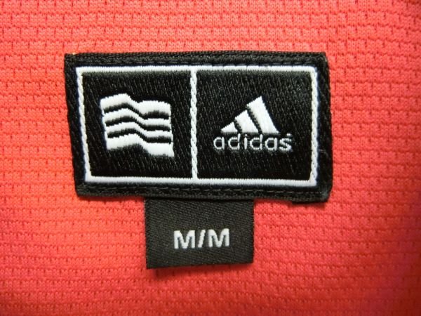 adidas(アディダス) ハーフジップポロシャツ ピンク レディース M B