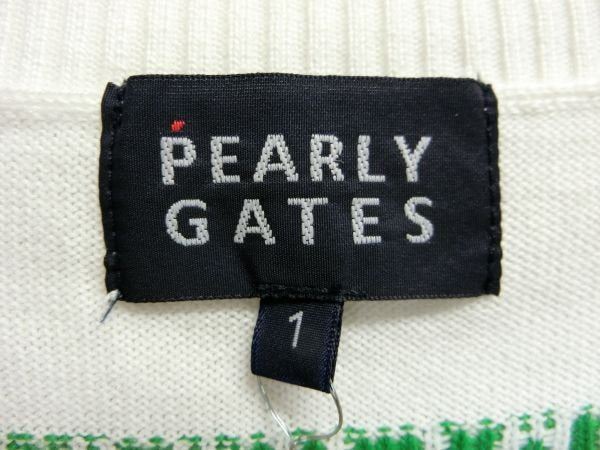 PEARLY GATES(パーリーゲイツ) ニットセーター 白緑ピンク レディース 1 B