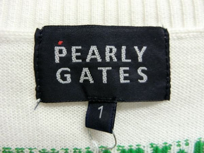 PEARLY GATES(パーリーゲイツ) ニットセーター 白緑ピンク レディース 1 B