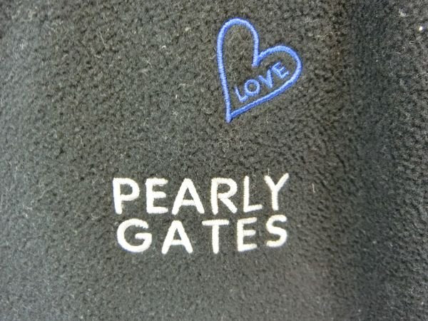 PEARLY GATES(パーリーゲイツ) フリースジャケット 黒×青紫 レディース 2 B