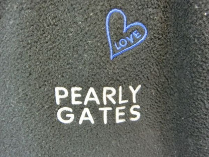 PEARLY GATES(パーリーゲイツ) フリースジャケット 黒×青紫 レディース 2 B