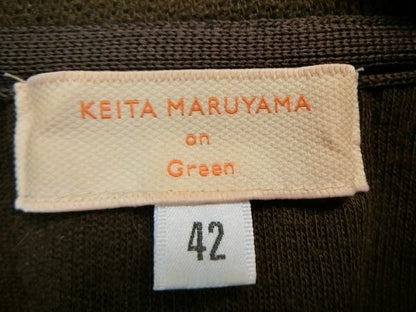 KEITA MARUYAMA(ケイタマルヤマ) ハーフジップセーター 茶 レディース 42 B