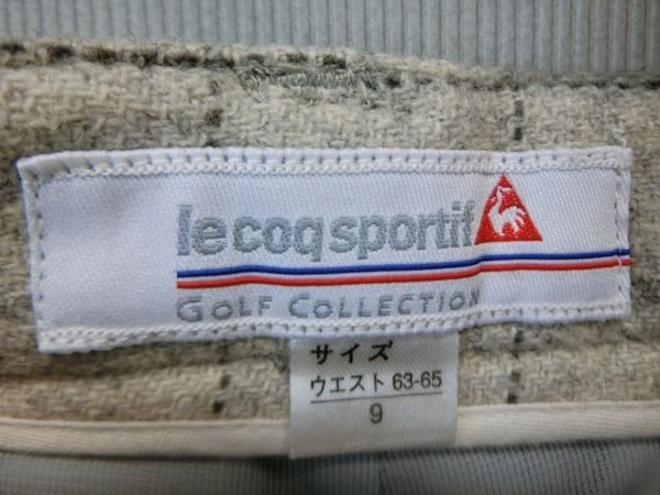 le coq sportif(ルコックスポルティフ) ハーフパンツ グレー系チェック レディース 9 A