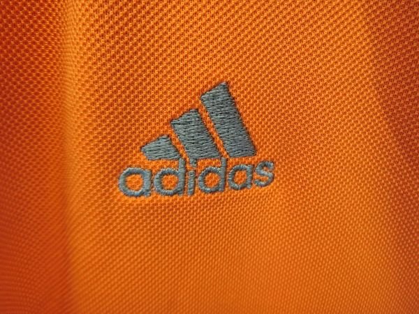 adidas(アディダス) ハーフジップアップシャツ オレンジ×グレー メンズ M B