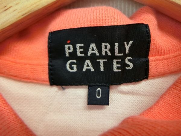 PEARLY GATES(パーリーゲイツ) ポロシャツ 薄ピンク レディース 0 B