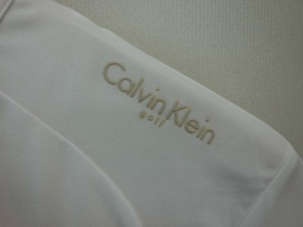 Calvin Klein golf(カルバンクラインゴルフ) ハープジップシャツ 白 レディース L B