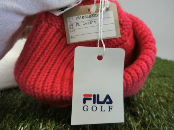 FILA GOLF(フィラゴルフ) ニット帽 ピンク レディース フリーサイズ N