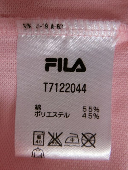 FILA GOLF(フィラゴルフ) ハーフジップアップシャツ(長袖) ピンク レディース L A