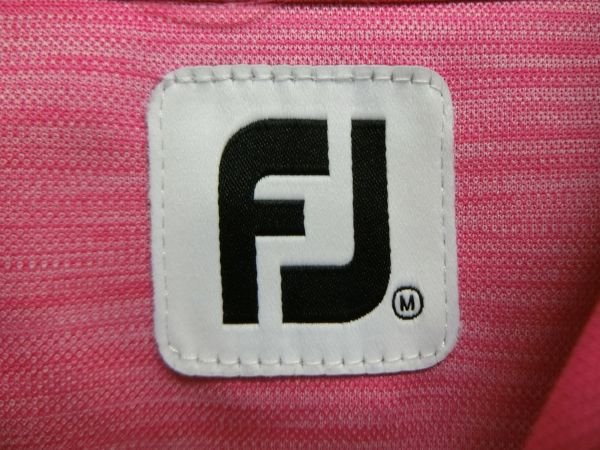 FOOTJOY ポロシャツ 白×ピンク レディース M A