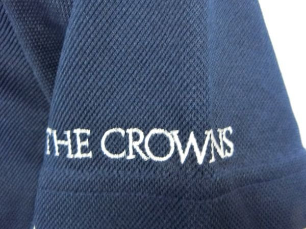 THE CROWNS ポロシャツ 紺 レディース M A