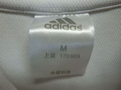 adidas(アディダス) ポロシャツ 白グレー メンズ M B