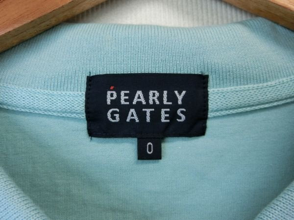 PEARLY GATES(パーリーゲイツ) ポロシャツ 水色 レディース 0 B