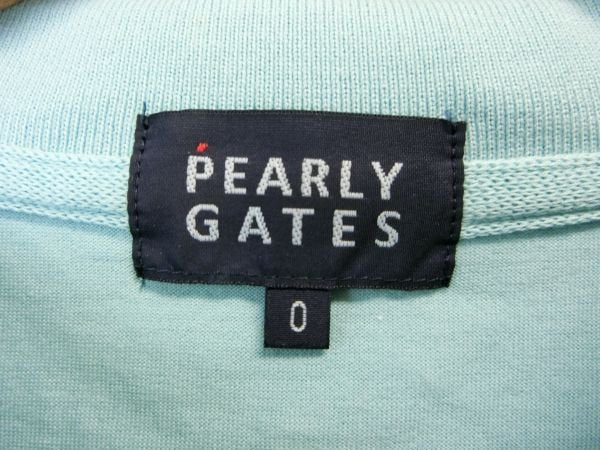 PEARLY GATES(パーリーゲイツ) ポロシャツ 水色 レディース 0 B