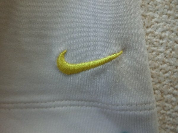 NIKE GOLF(ナイキゴルフ) ハーフジップポロシャツ 黄白ボーダー レディース S B