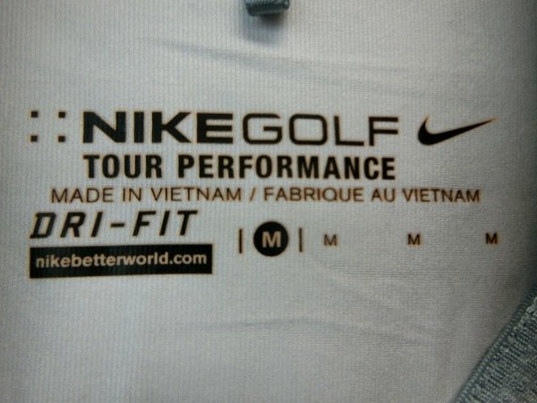 NIKE GOLF(ナイキゴルフ) ポロシャツ グレー白 レディース M B