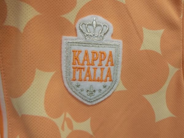 Kappa(カッパ) ポロシャツ オレンジ総柄 レディース S B