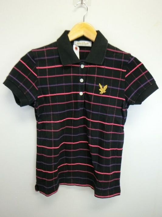 Lyle & Scott(ライルアンドスコット) ポロシャツ 黒ピンク レディース 不明 B