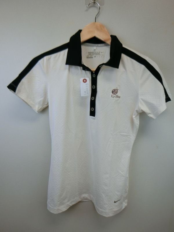 NIKE GOLF(ナイキゴルフ) ポロシャツ 白黒 レディース XS ゴルフウェア 1911-0310 中古