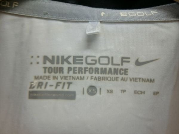 NIKE GOLF(ナイキゴルフ) ポロシャツ 白黒 レディース XS ゴルフウェア 1911-0310 中古