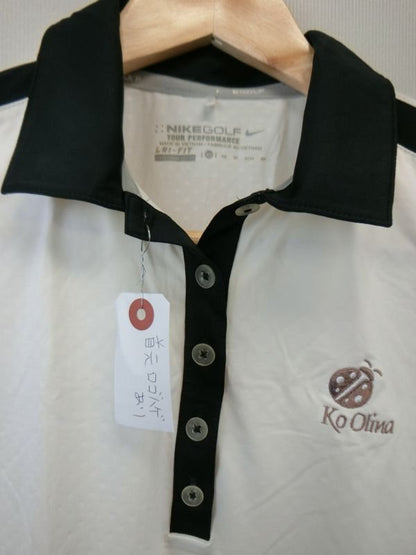 NIKE GOLF(ナイキゴルフ) ポロシャツ 白黒 レディース XS ゴルフウェア 1911-0310 中古