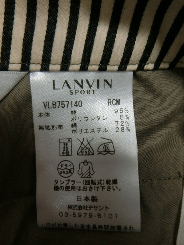 LANVIN SPORT(ランバンスポーツ) ハーフパンツ 深緑オレンジ花柄 レディース 36 A