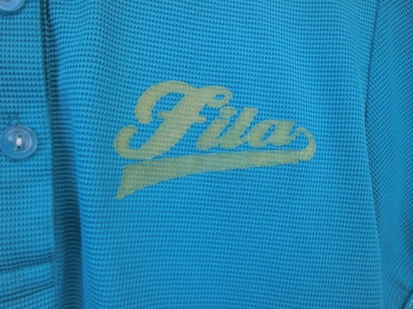 FILA GOLF(フィラゴルフ) ポロシャツ 水色 レディース M A