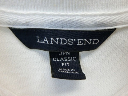 LANDS’END ポロシャツ 白 レディース M A