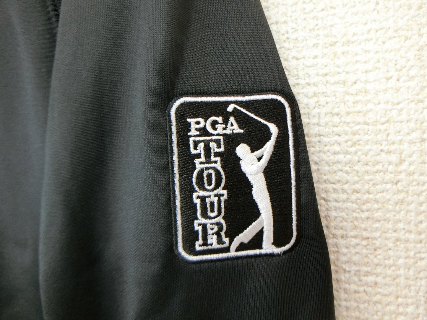 PGA TOUR 長袖ハーフジップシャツ 黒 レディース M A