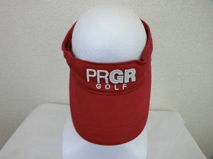 PRGR(プロギア) サンバイザー 赤 レディース フリーサイズ A