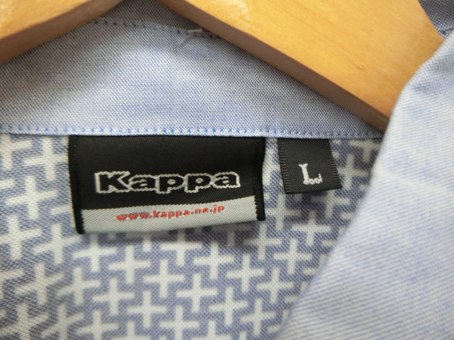 Kappa(カッパ) ポロシャツ 青総柄 レディース L A