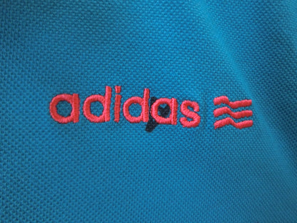 adidas(アディダス) ポロシャツ 水色数字柄 レディース S/P A