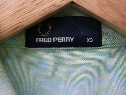 FRED PERRY(フレッドペリー) ポロシャツ 緑白 メンズ XS A