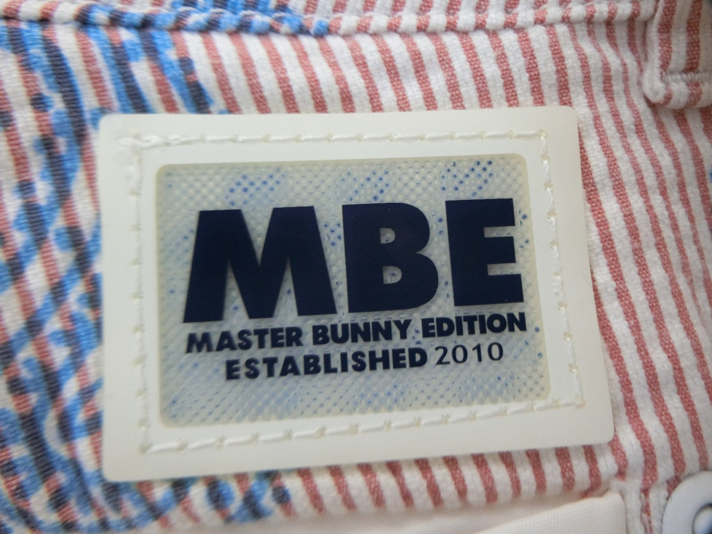 MASTER BUNNY EDITION(マスターバニーエディション) ショートパンツ ピンク白ストライプ水色 レディース 0 A