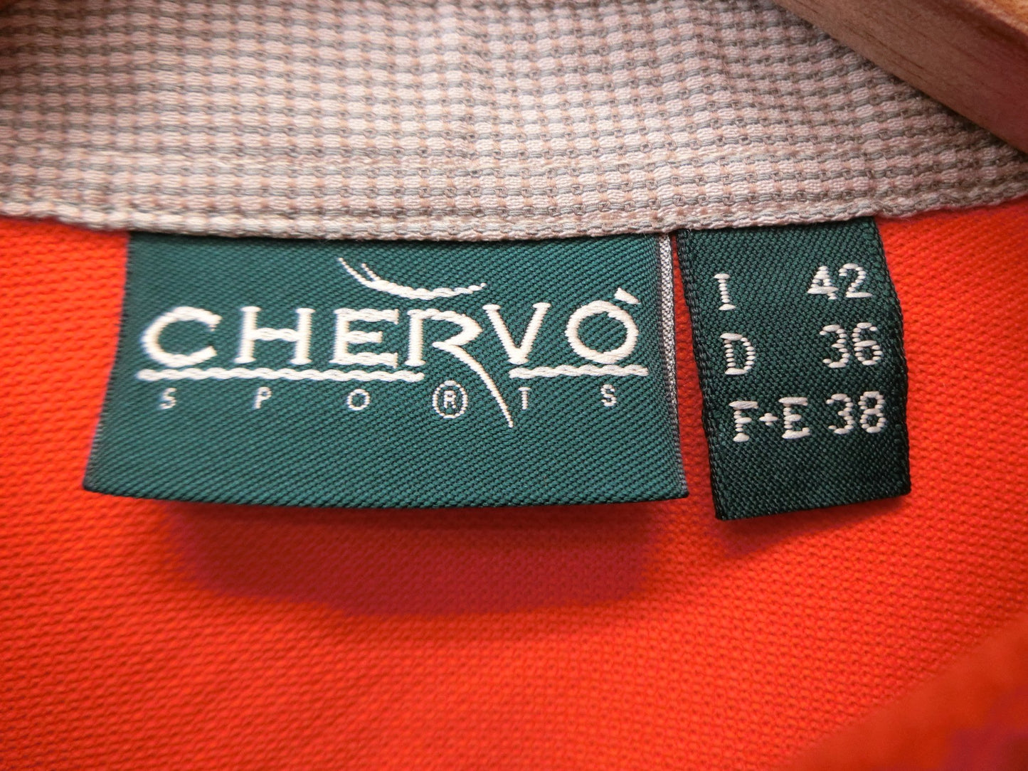 CHERVO(シェルボ) ポロシャツ オレンジ レディース I42 D36 F+E 38 A